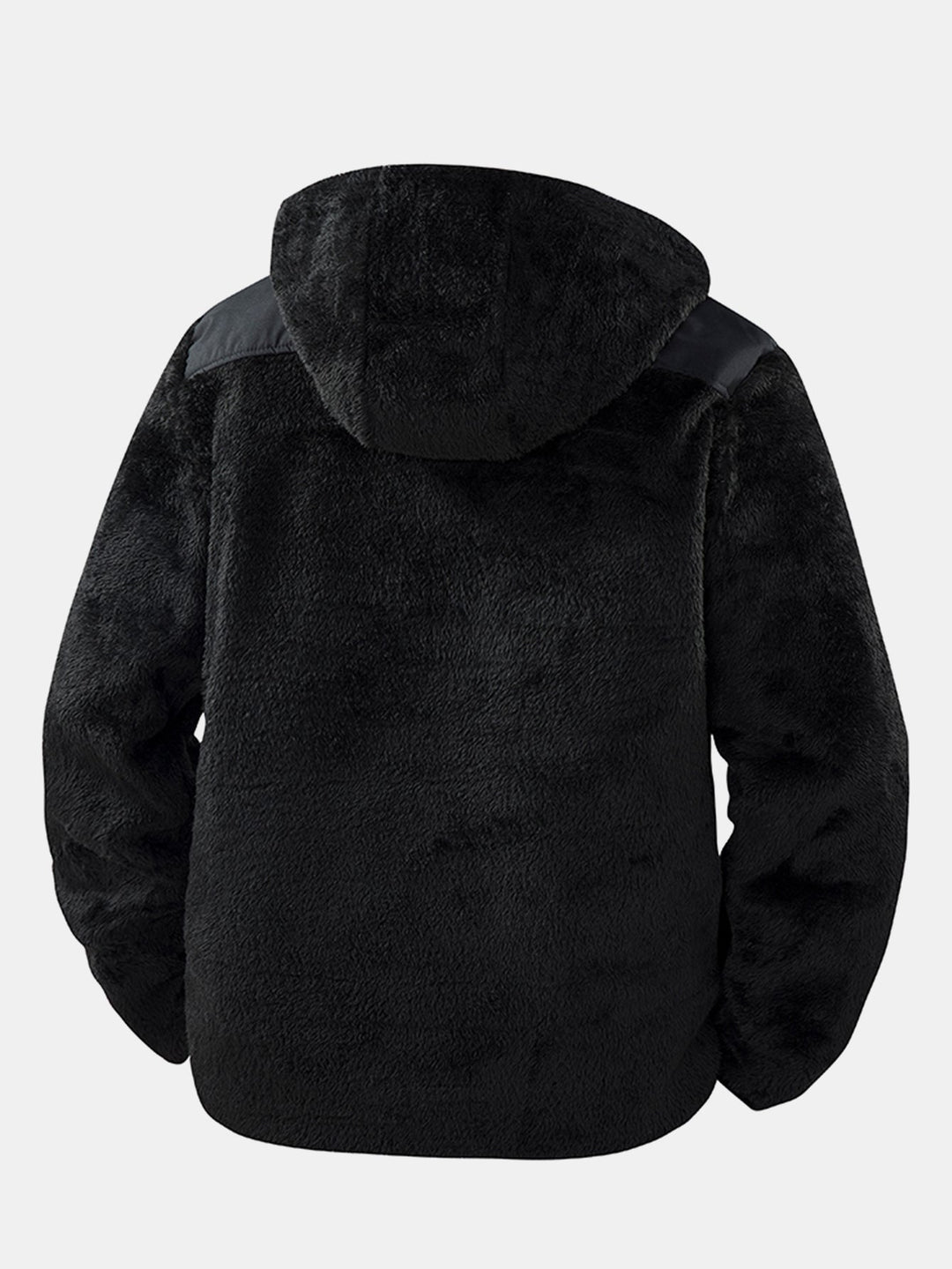 Men's Plush Teddy Fleece Hooded Jacket – Relaxed Fit
