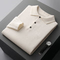 Men's Polo Sweater - Classic Knit with Collar