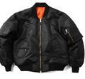 Men's Quilted Bomber Jacket - Classic Zip & Stand Collar