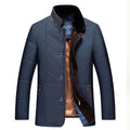 Men's Quilted Winter Jacket - Warm & Functional Design