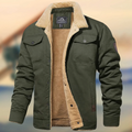 Men's Quilted Winter Jacket - Warm Padded Coat