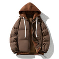 Men's Quilted Winter Jacket with Hood - Warm & Stylish