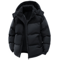 Men's Quilted Winter Jacket with Hood – Warm & Windproof
