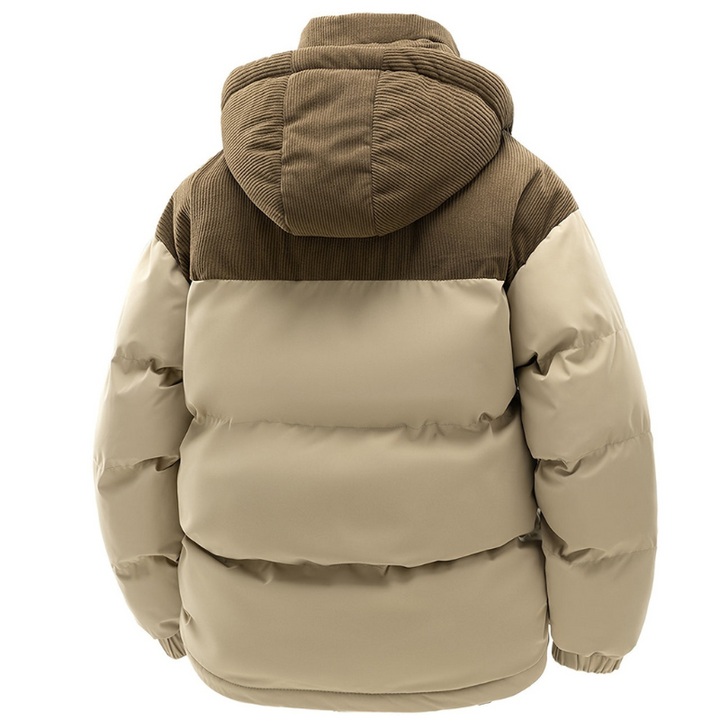 Men's Quilted Winter Jacket with Hood – Warm & Windproof