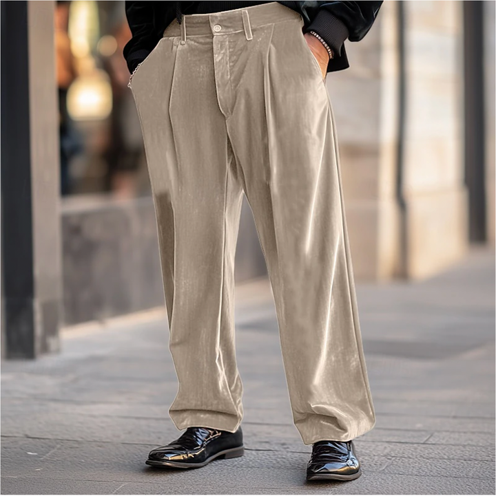 Men's Regular Fit Chino Pants - Casual & Elegant - Beige