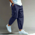 Men's Relaxed Cargo Pants - Elastic Waist Drawstring