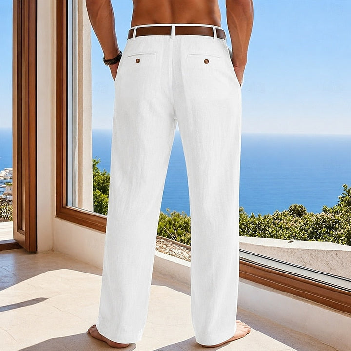 Men's Relaxed Linen Pants - Summer Casual