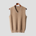 Men's Sleeveless V-Neck Vest - Classic Knit