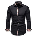 Men's Slim Fit Cotton Shirt - Modern Paisley Print