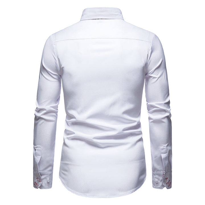 Men's Slim Fit Cotton Shirt - Modern Paisley Print