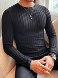 Men's Slim Fit Long Sleeve T-Shirt - Stretch Comfort