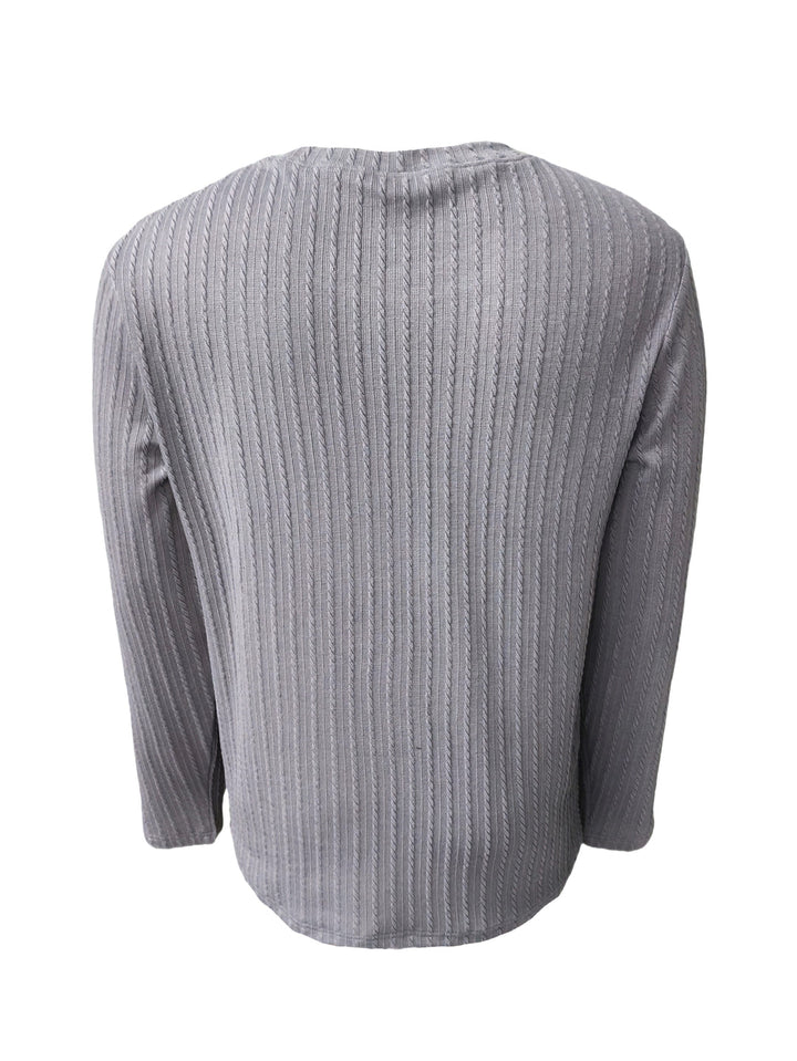 Men's Slim Fit Long Sleeve T-Shirt - Stretch Comfort