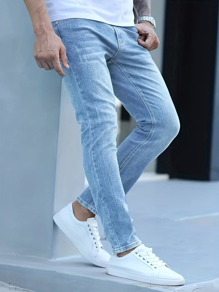 Men's Slim Fit Stretch Jeans - Casual Everyday Wear