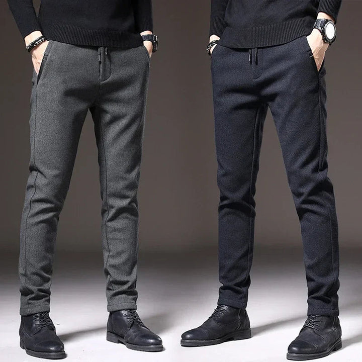 Men's Slim Fit Stretch Pants - Modern Casual & Business