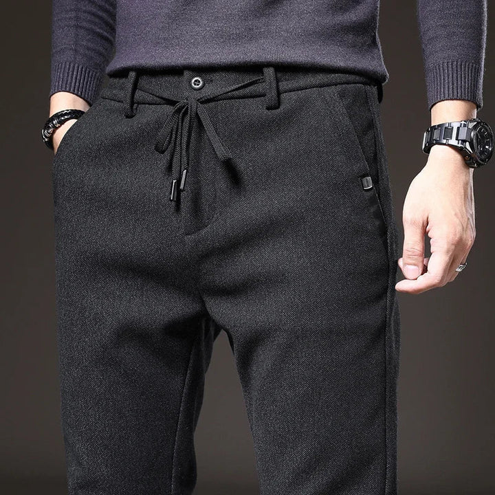 Men's Slim Fit Stretch Pants - Modern Casual & Business