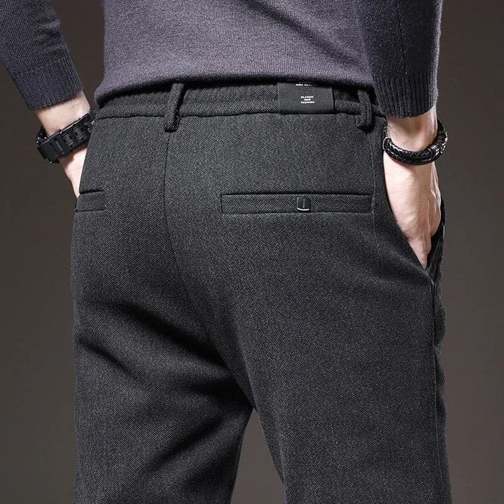 Men's Slim Fit Stretch Pants - Modern Casual & Business