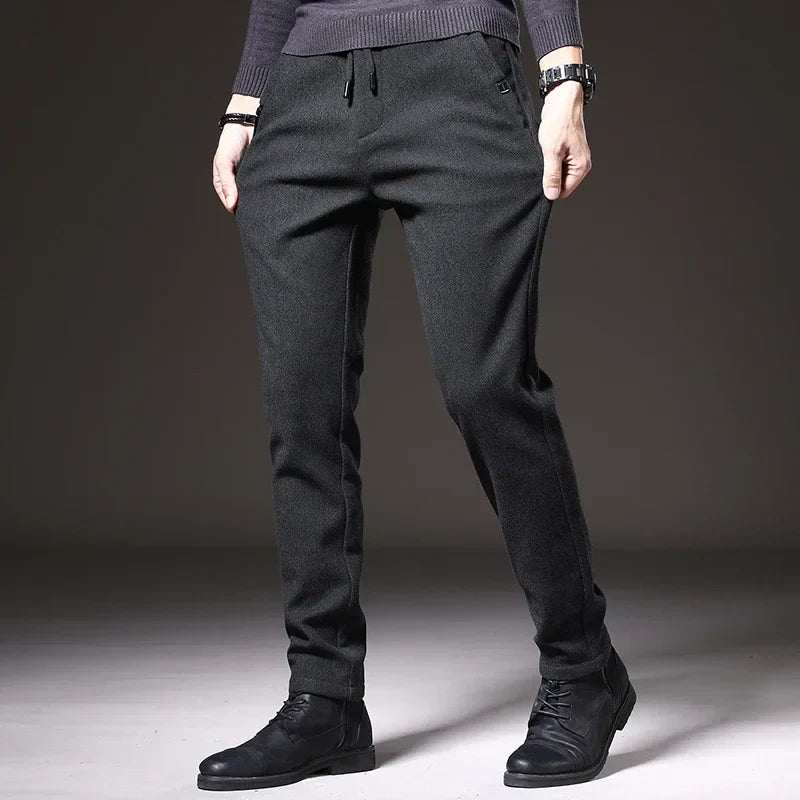 Men's Slim Fit Stretch Pants - Modern Casual & Business