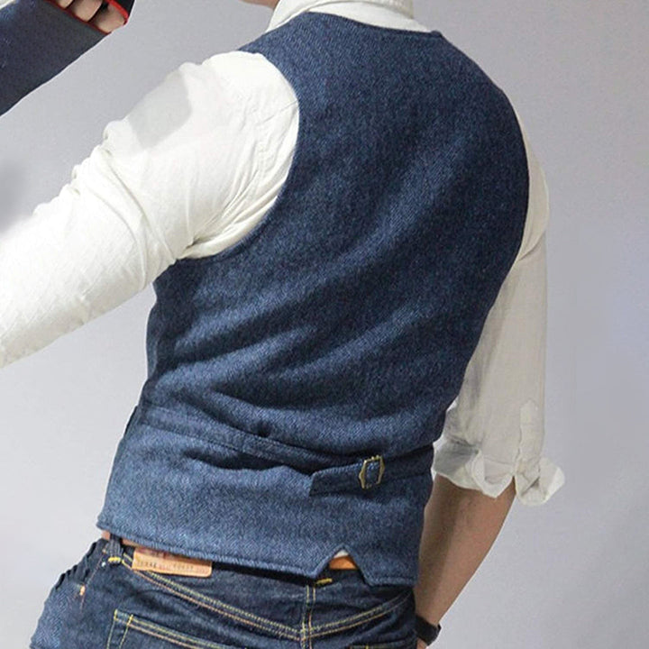 Men's Slim Fit Vest - Timeless Elegance for Casual & Formal