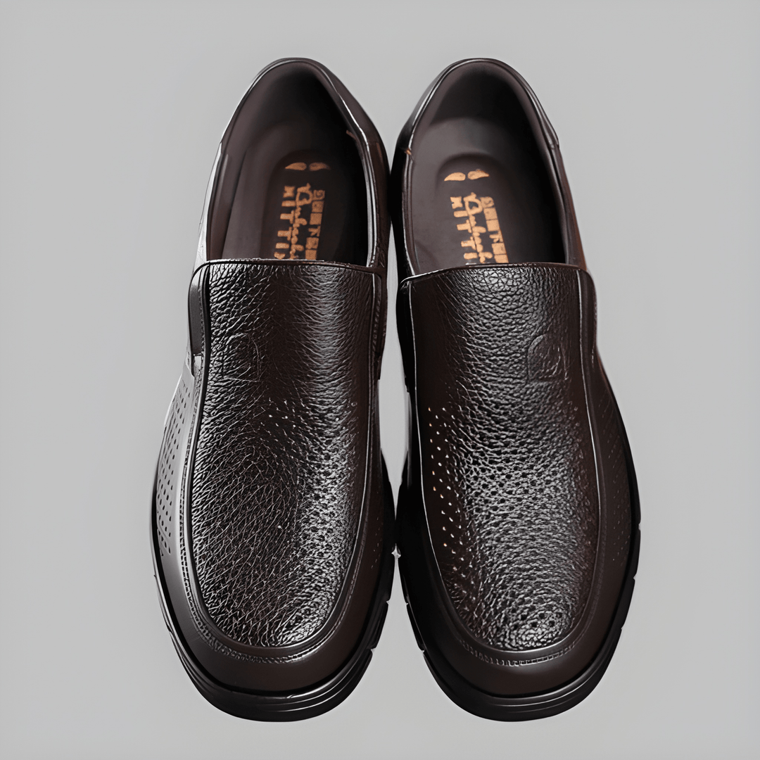 Men's Slip-On Shoes - Comfortable Everyday Loafers - Black