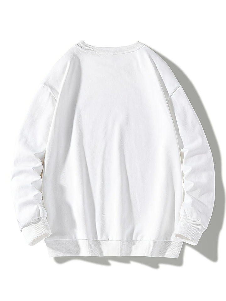 Men's Solid Crew Neck Sweatshirt - Classic Casual