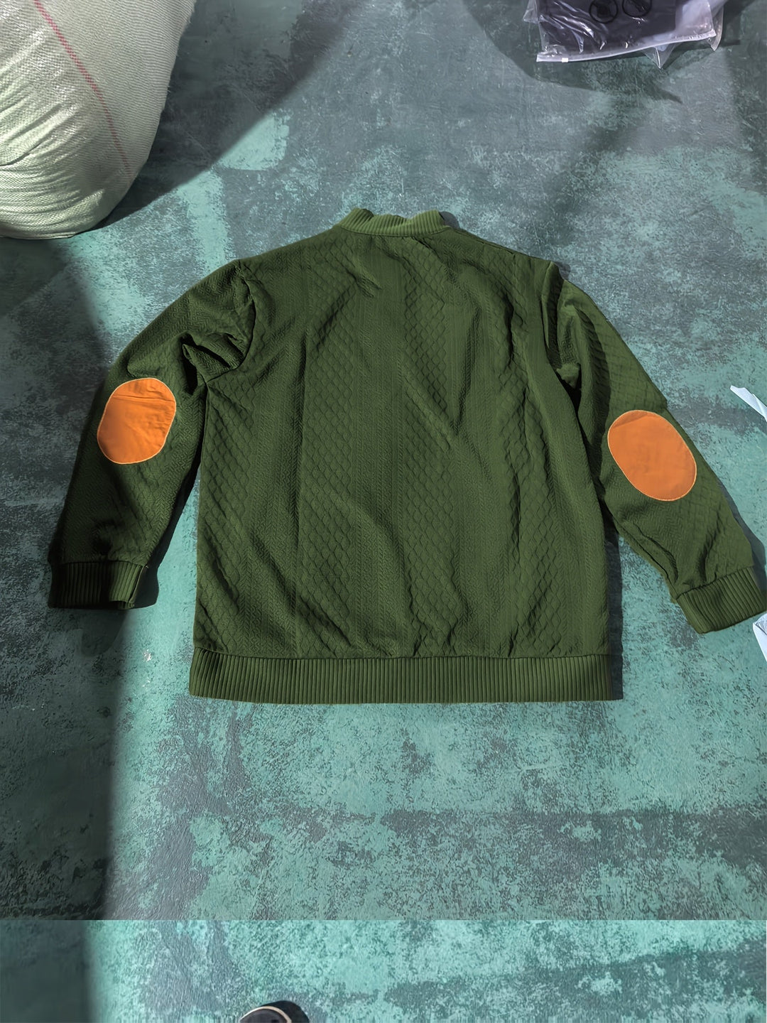 Men's Stand Collar Button Henley Sweater - Relaxed Fit