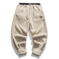 Men's Straight Pants with Drawstring - Winter Comfort