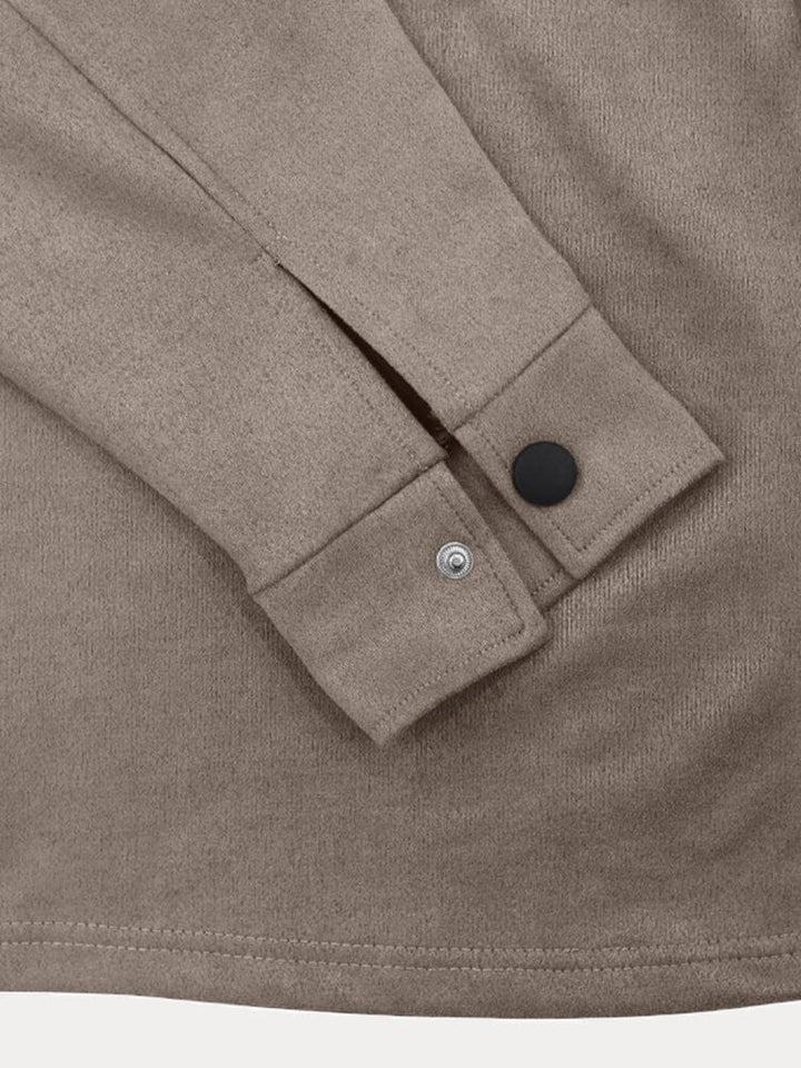 Men's Straight Two-Piece Set - Button-Up Spring Outfit
