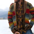 Men's Striped Cardigan - Modern Vest Style
