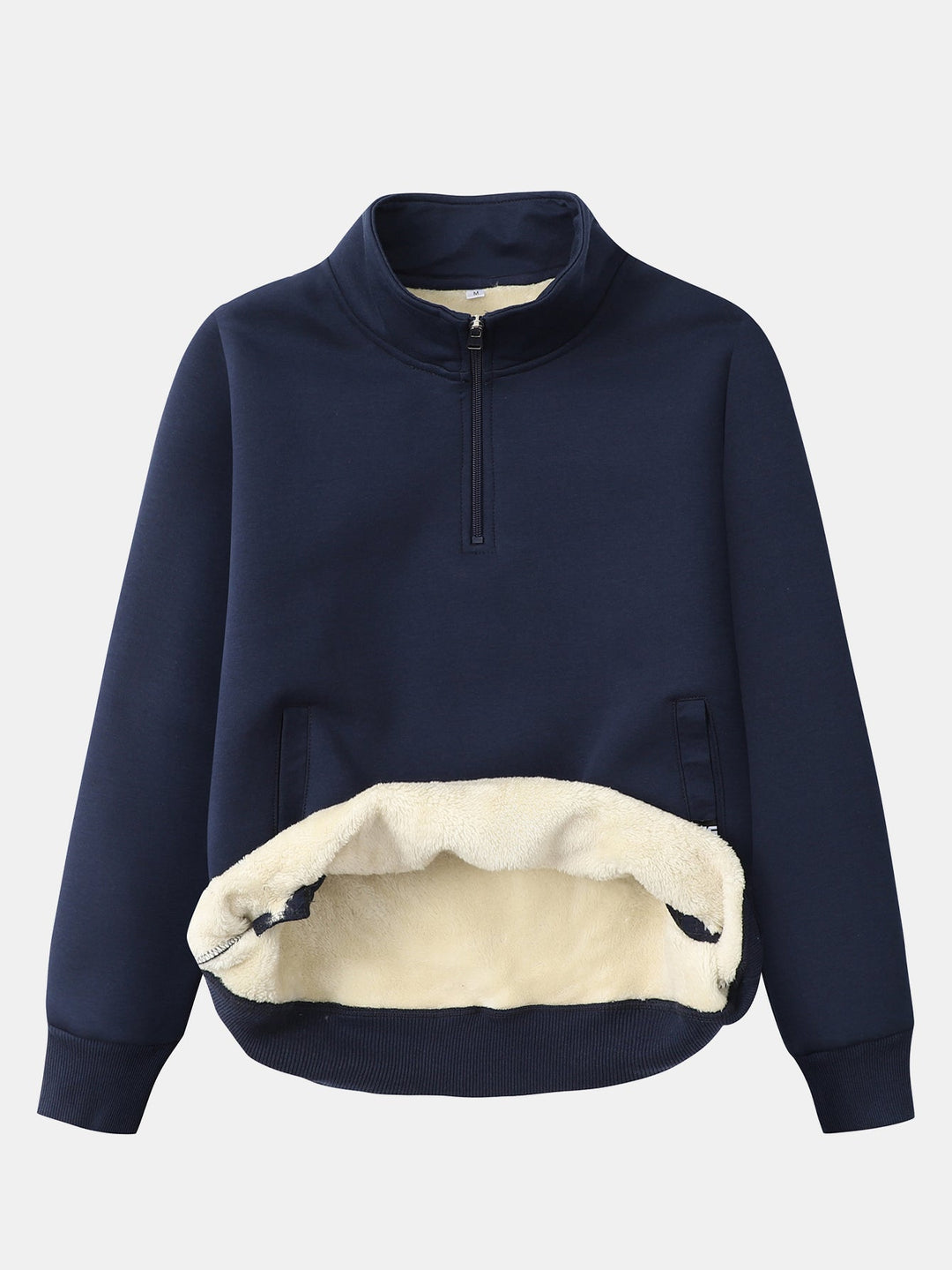 Men's Teddy Fleece Quarter-Zip Sweatshirt – Warm Pullover