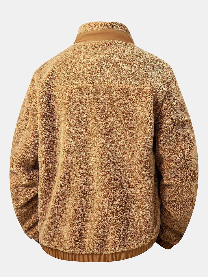 Men's Teddy Fleece Zip Jacket – Warm Regular Fit