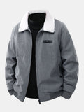 Men's Teddy Lined Corduroy Jacket - Regular Fit