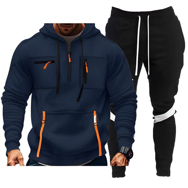 Men's Tracksuit Set - Hoodie & Joggers Comfort Fit - Blue