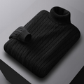 Men's Turtleneck Sweater - Loose Fit Knit
