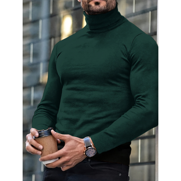 Men's Turtleneck Sweater - Slim Fit Classic Winter