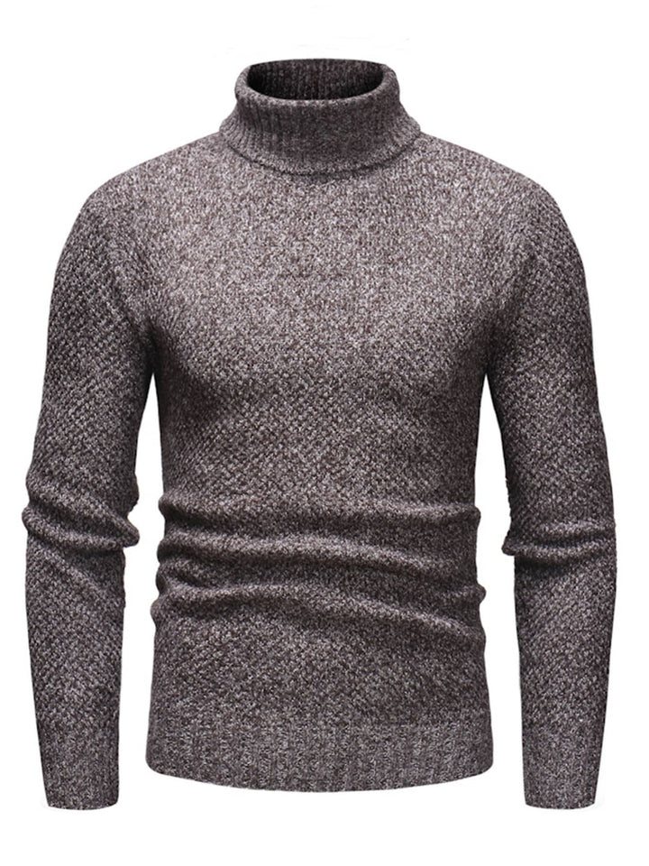 Men's Turtleneck Sweater - Slim Fit Knit