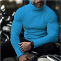Men's Turtleneck Sweater - Soft Knit Warmth