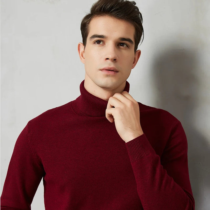 Men's Turtleneck Sweater - Warm Comfort Fit
