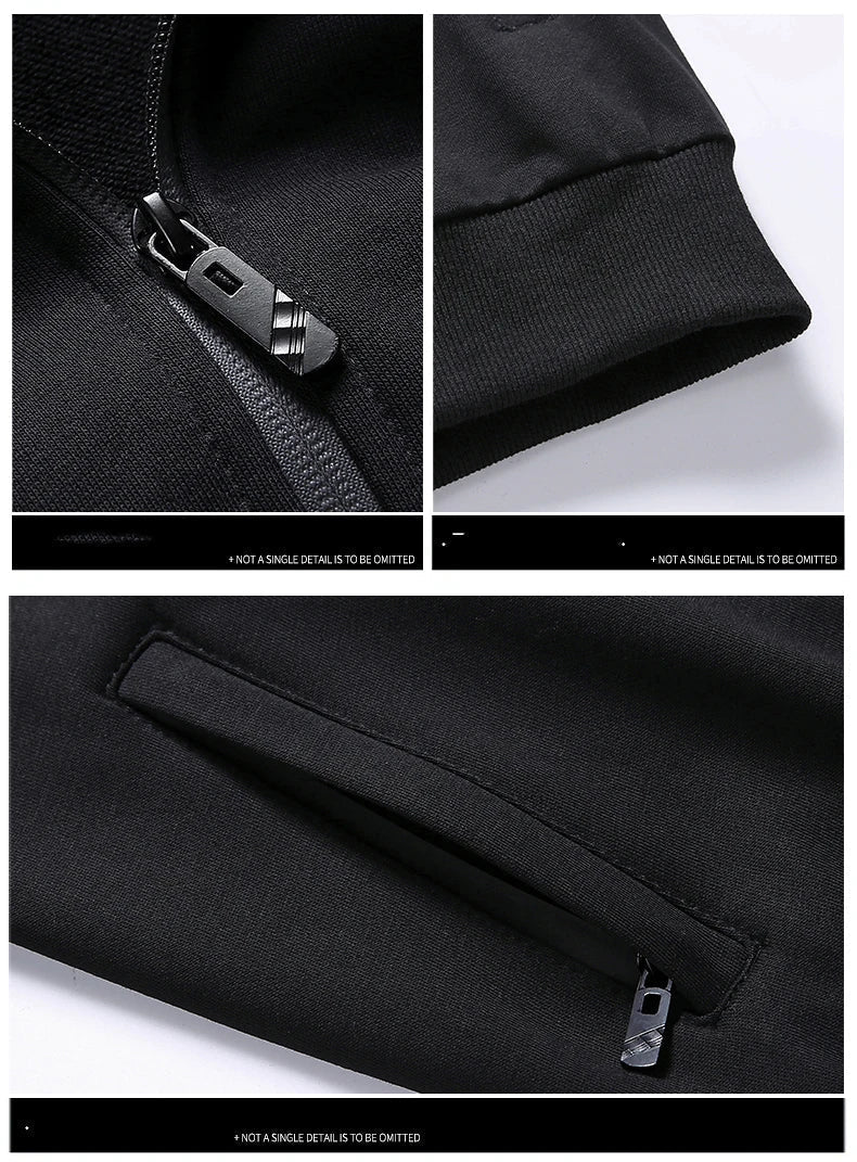 Men's Two-Piece Set with Zipper - Winter Comfort