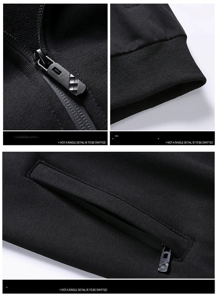 Men's Two-Piece Set with Zipper - Winter Comfort