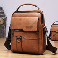 Men's Vintage Crossbody Shoulder Bag - Multiple Compartments