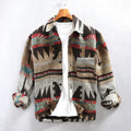 Men's Vintage Flannel Shirt - Classic Brown