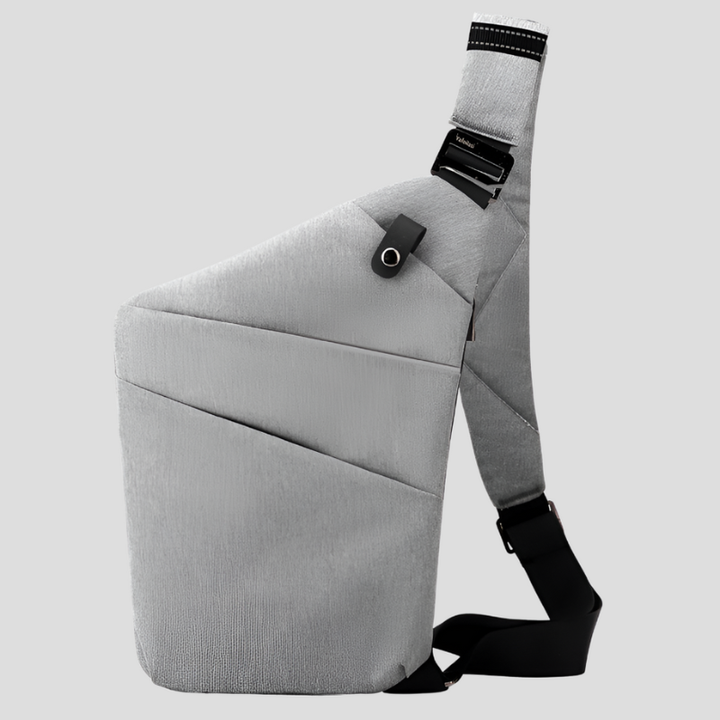 Men's Waterproof Chest Bag - Functional Shoulder Bag - Grey