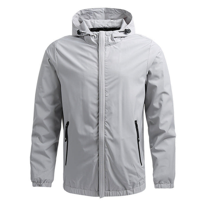 Men's Waterproof Winter Jacket - Outdoor Rain Coat - White