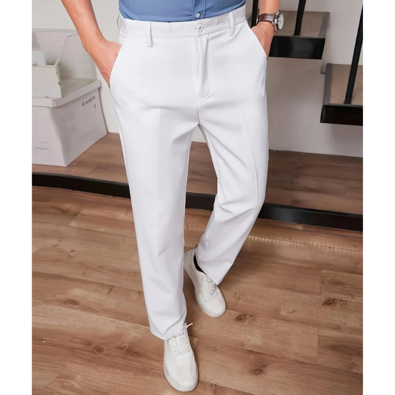Men's Wide-Leg Trousers – Business Casual Fit