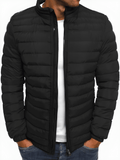 Men's Winter Jacket - Casual Quilted Puffer Coat