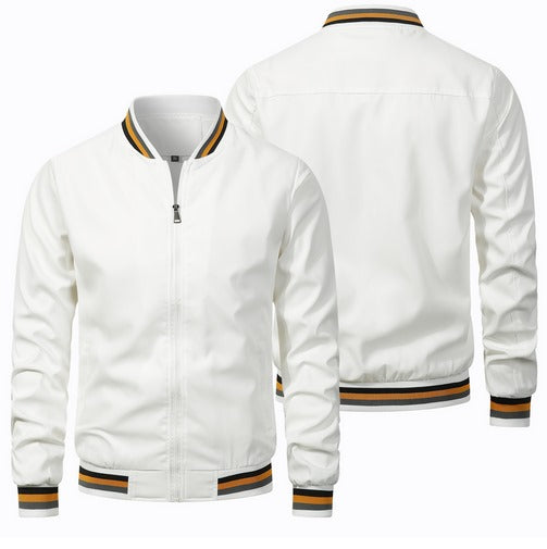 Men's Winter Jacket - Versatile Casual Warmth - White