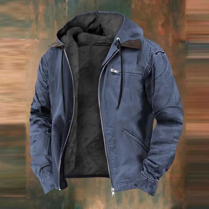 Men's Winter Jacket - Warm & Stylish Cold Weather Coat - Blue