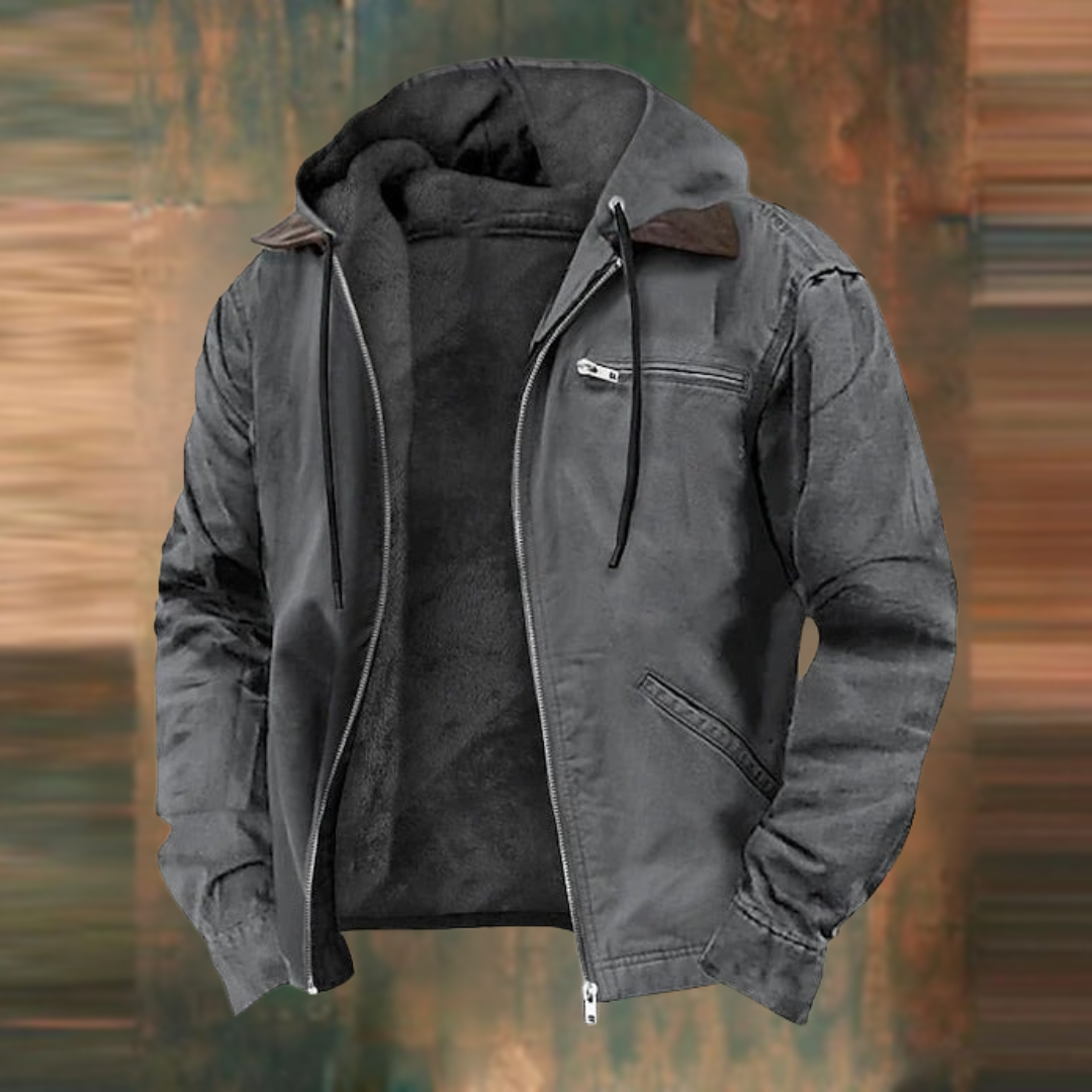 Men's Winter Jacket - Warm & Stylish Cold Weather Coat - Grey