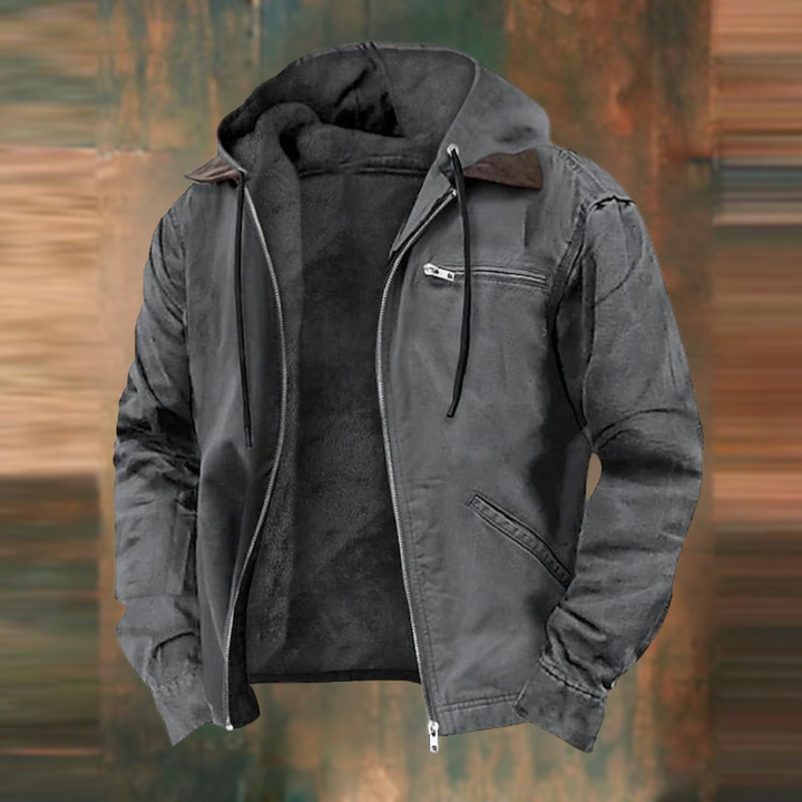 Men's Winter Jacket - Warm & Stylish Cold Weather Coat - Grey