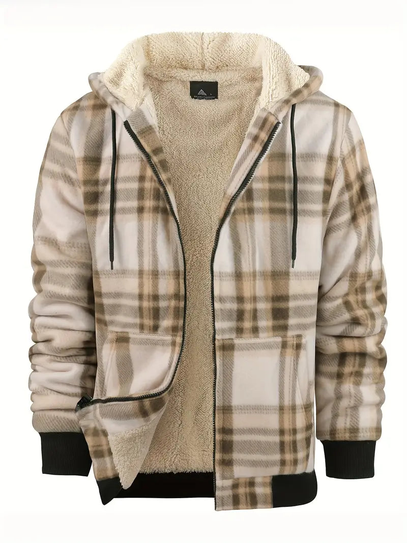 Men's Winter Jacket - Warm & Stylish Everyday Coat - Khaki